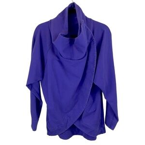 Vintage lululemon Purple Post Savasana Cowl Neck  Cocoon Wrap sz 4